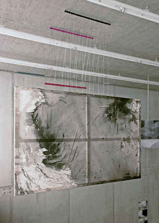 Alice Creischer, Vorlesung von Michel Foucault vom 21. Januar 1976 im Collège de France, 2012, installation (detail), KOW