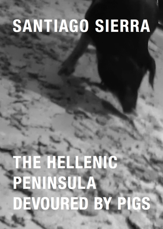 Santiago Sierra, The Hellenic Peninsula Devoured by Pigs, 2012