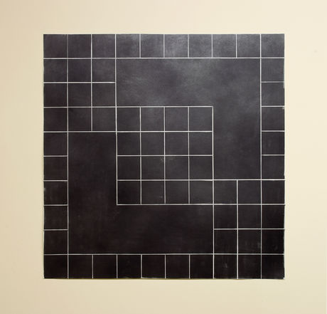 o.T. (Ladders and Snakes), 2011, graphite on paper, 71x71 cm