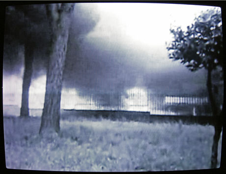 Santiago Sierra, Burned Builings (Found Scene), Via Argine, Ponticelli, Naples, Italy, June 2008. Video 5'35"