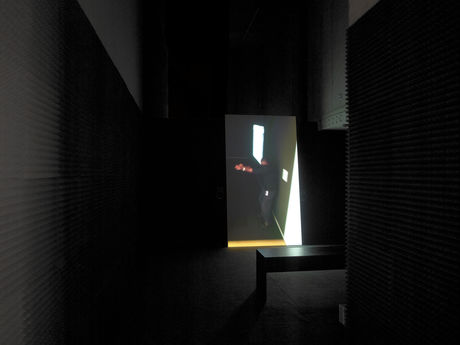 Hito Steyerl, Guards, 2012. Exhibition view: Left To Our Own Devices, KOW, Berlin 2015 (Photo: Ladislav Zajak, KOW)