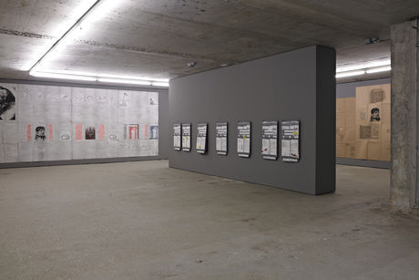 Eugenio Dittborn: Pinturas Aeropostales. Exhibition view