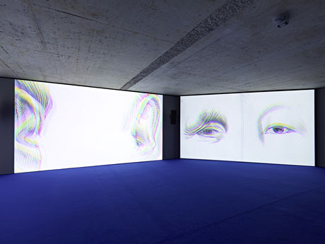 Mario Pfeifer, Exhibition view: Approximation in the digital age to a humanity condemned to disappear, 2015