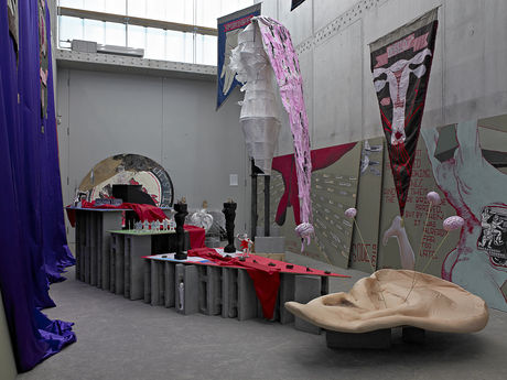 Chto Delat, Time Capsule. Artistic Report on Catastrophes and Utopia, Installation view, KOW, Berlin, 2015