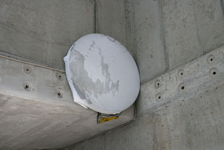 Michael E. Smith, Untitled, 2013, drum head, saw, plastic, pillow case, 60 x 53 x 5 cm