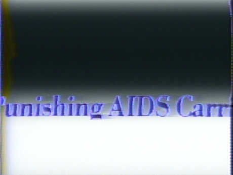 Barbara Hammer, Snow Job: The Media Hysteria of Aids, 1986, Video, color, sound, 9 min