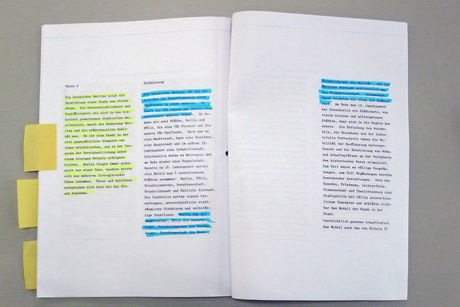 Arno Brandlhuber, revisioned copy from "The City within the City—Berlin, the Green Urban Archipelago" (1977), Sep 2012 (Photo: Alexander Koch)