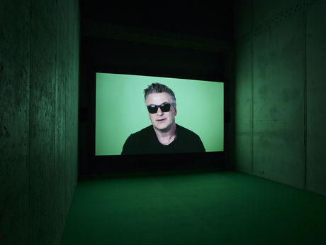 Candice Breitz, Love Story, 2016. Featuring Alec Baldwin and Julianne Moore. 7-Channel Installation. Exhibition view KOW