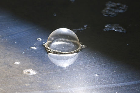 Arno Brandlhuber, Im Archipel, KOW exhibition space filled with water, Sep 2012 (Photo: Alexander Koch)