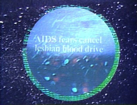 Barbara Hammer, Snow Job: The Media Hysteria of Aids, 1986, Video, color, sound, 9 min