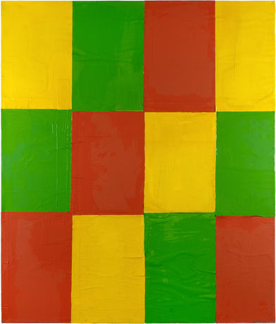 Untitled, 2011, oil, collage on canvas, 174,3 x 124,5 cm