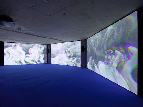 Mario Pfeifer, Exhibition view: Approximation in the digital age to a humanity condemned to disappear, 2015