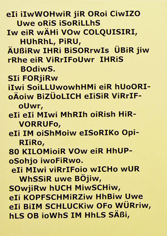 Alice Creischer, Encoded Poem