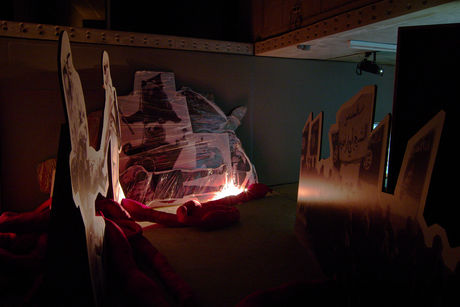 Chto Delat, Time Capsule. Artistic Report on Catastrophes and Utopia, Installation view, KOW, Berlin, 2015