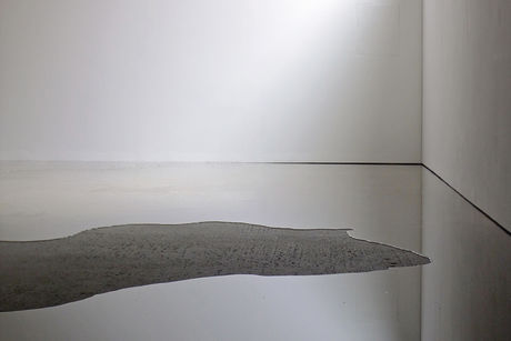 Arno Brandlhuber, Im Archipel, KOW exhibition space filled with water, Sep 2012 (Photo: Alexander Koch)