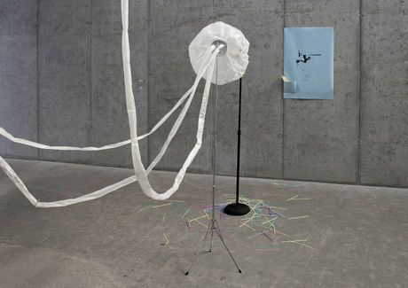 Alice Creischer, In einem Theater, Namens The Establishment of Matters of Fact, 2012, installation (detail), KOW