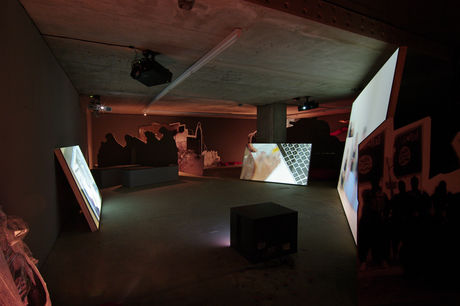 Chto Delat, Time Capsule. Artistic Report on Catastrophes and Utopia, Installation view, KOW, Berlin, 2015