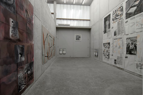 Eugenio Dittborn: Pinturas Aeropostales. Exhibition view